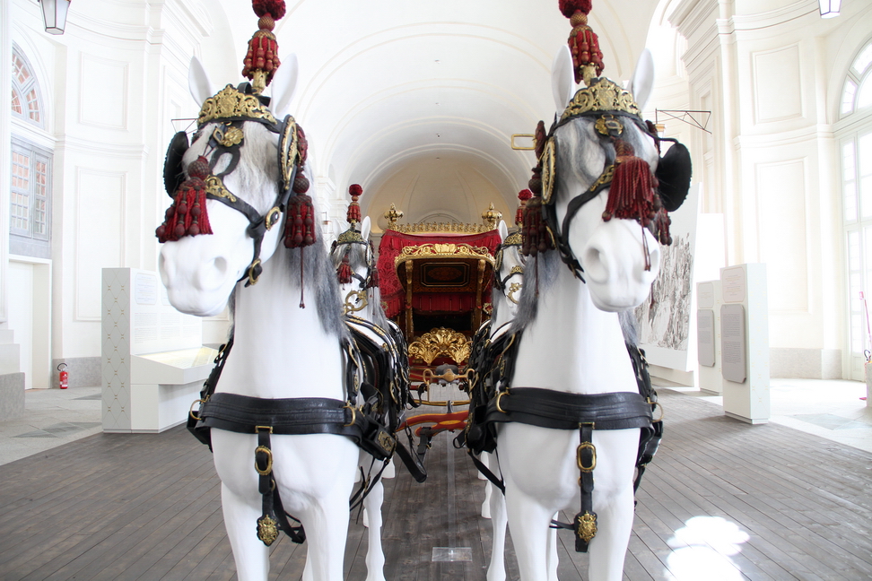 Carrozze Reali_085.JPG - I Papi contrastarono a lungo l'uso delle carrozze, riservando a sé ed ai proprio cardinali l'uso del cavallo.